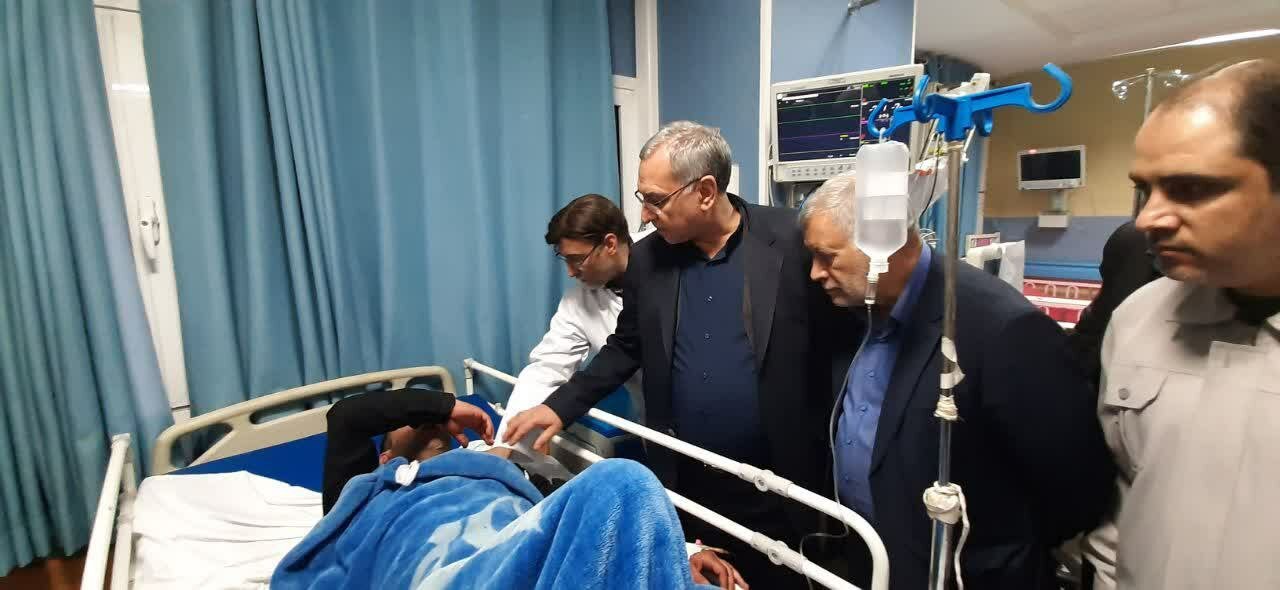 عکسی از وزیر دولت رئیسی در میان مجروحان حمله تروریستی کرمان