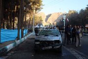 انتقال مجروح ۴ ساله انفجار تروریستی کرمان به تهران / عکس