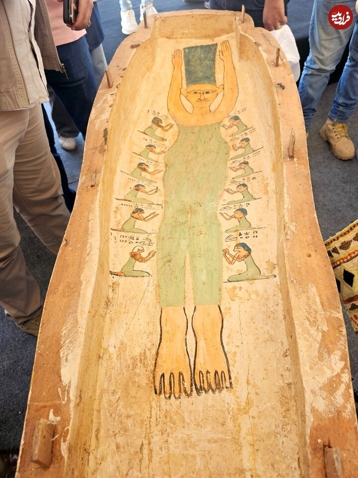 ردپای سیمسون‌ها بر روی تابوت ۳هزار ساله مصری!