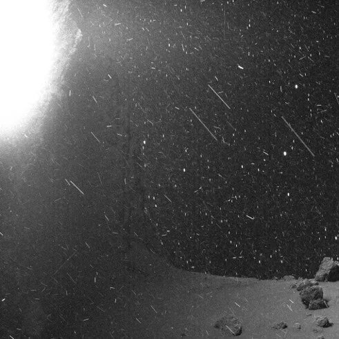 تصویری از بارش سنگین برف و کولاک در فضا!