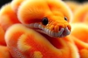 ببینید | تصاویر جالب از مارهای پشمالو!