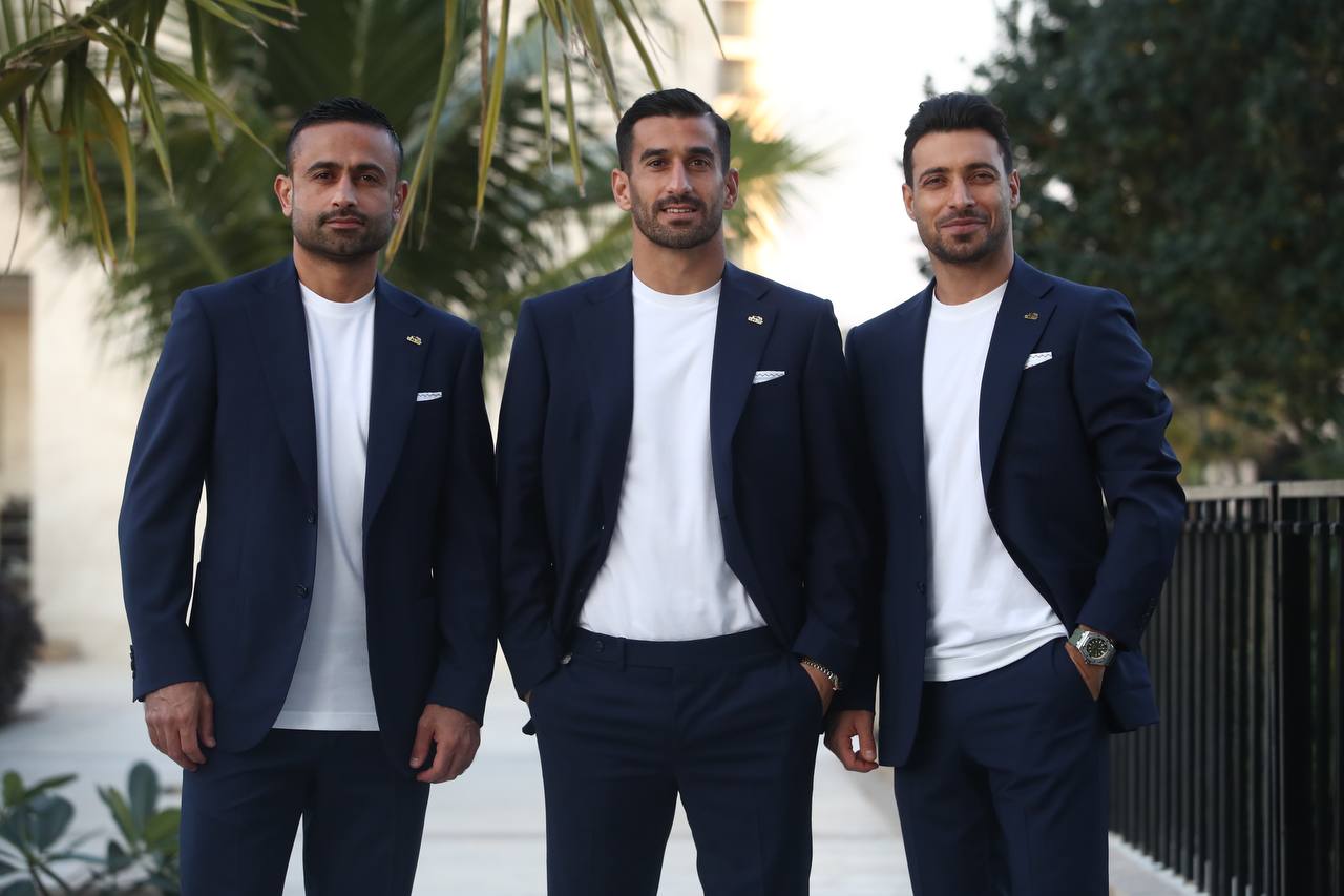 عکس| شیک پوشان تیم ملی به قطر اعزام شدند