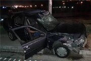 ببینید | تصاویر دوربین‌های مدار بسته از لحظه تصادف شدید در بلوار کشاورز تهران