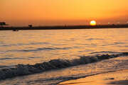 ببینید | طلوع زیبای خلیج فارس سواحل بندر ماهشهر