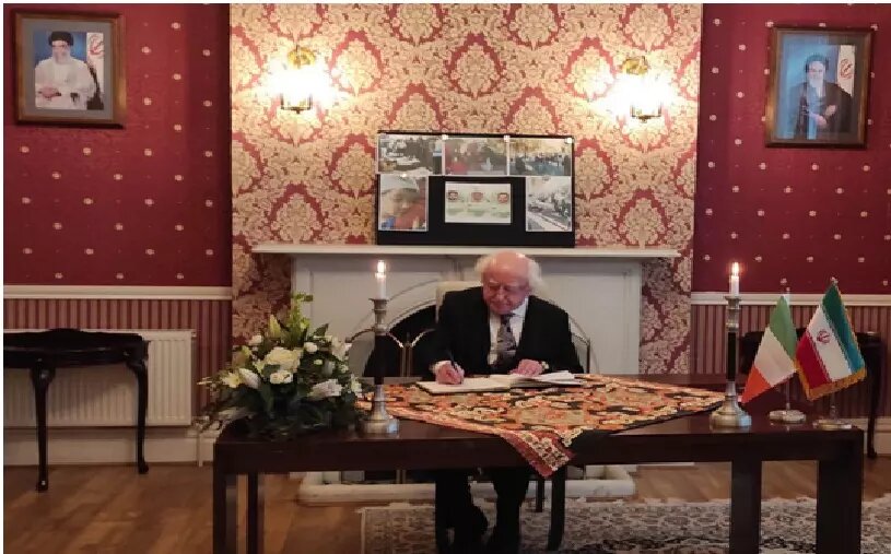 رئیس جمهور ایرلند به سفارت ایران رفت/عکس