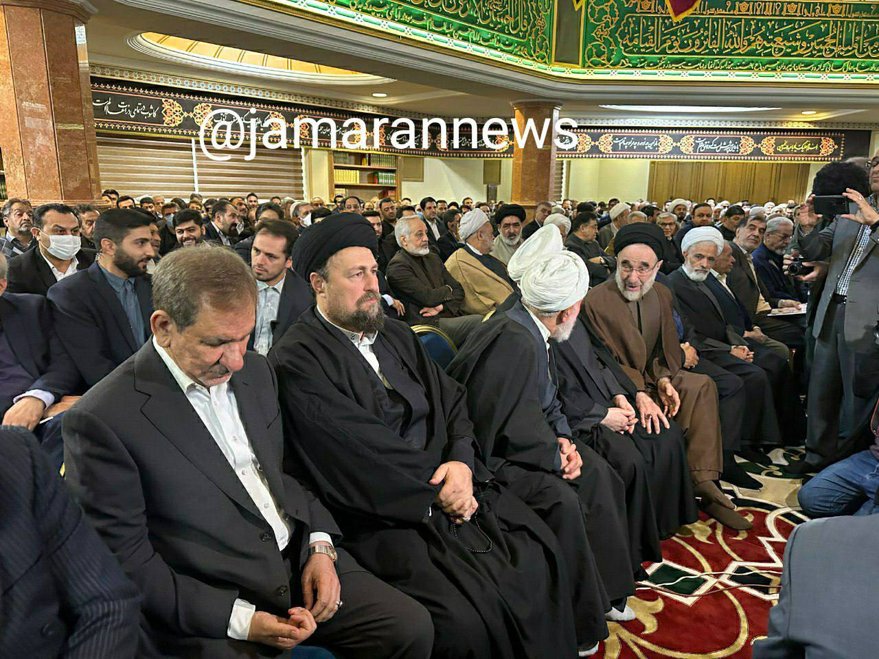 عکسی از سیدحسن خمینی، جهانگیری و باهنر در مراسم سالگرد رحلت آیت الله هاشمی 2
