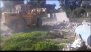 چهار سازه غیرمجاز با دستور قضایی در شوش تخریب شد