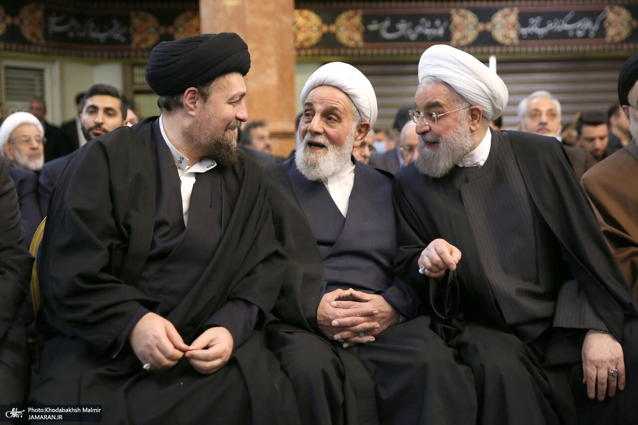 از خوش و بش سیدمحمد خاتمی و ناطق نوری تا گپ و گفت روحانی و سیدحسن خمینی +عکس