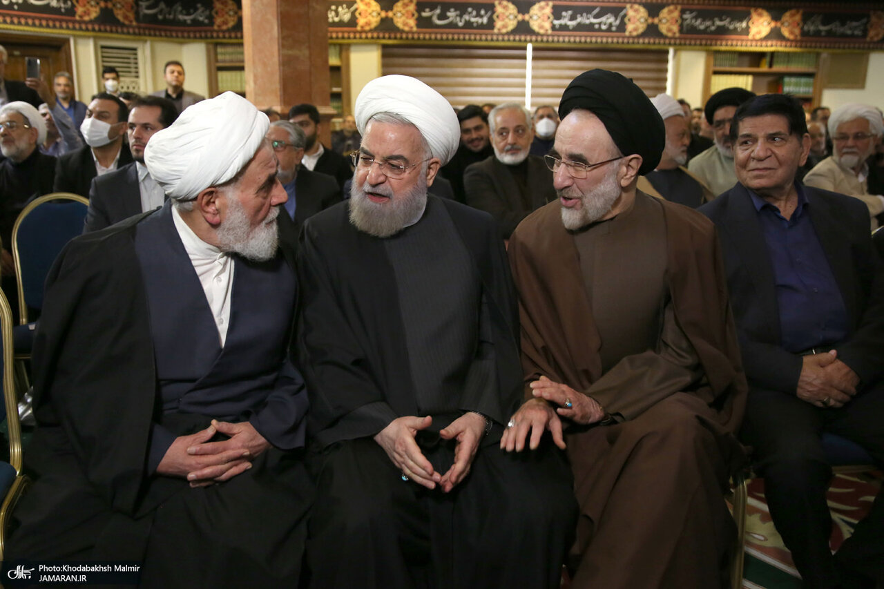 از خوش و بش سیدمحمد خاتمی و ناطق نوری تا گپ و گفت روحانی و سیدحسن خمینی +عکس