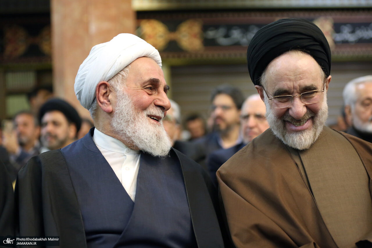 از خوش و بش سیدمحمد خاتمی و ناطق نوری تا گپ و گفت روحانی و سیدحسن خمینی +عکس