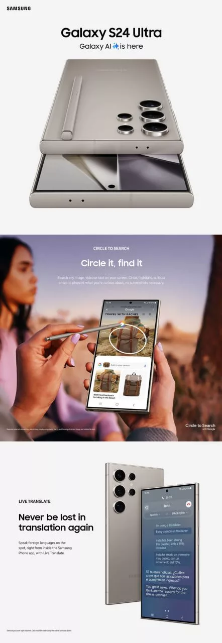 قابلیتهای هوشمصنوعی پرچمدار سامسونگ لو رفت!/عکس