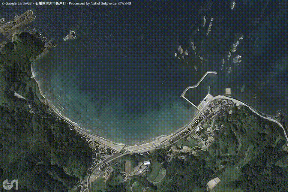 بلایی که زلزله ۷.۶ ریشتری سر ساحل ژاپن آورد/ عکس