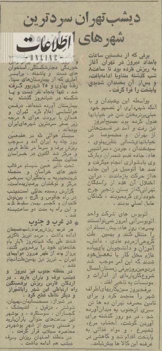 باور کنید: تهران سردترین شهر ایران شد! / عکس