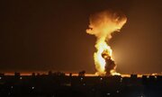 عکس | تصویر انفجار بزرگ در پایگاه الحریر آمریکایی‌ها پس از اصابت موشک‌های سپاه پاسداران