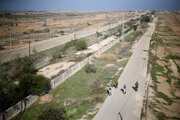 رژیم صهیونیستی اطراف خیابان وسط نوار غزه را موانع بتنی چیده است