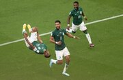 ببینید | خوشحالی عجیب بازیکنان عربستان بعد از گل پیروزی در آخرین دقایق بازی