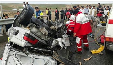 واژگونی خودرو در اصفهان ۱۳ درصد بیش از متوسط کشوری است