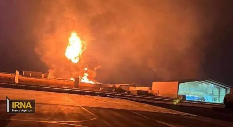 عکسی از موشک باران پایگاه تروریست ها توسط سپاه پاسداران