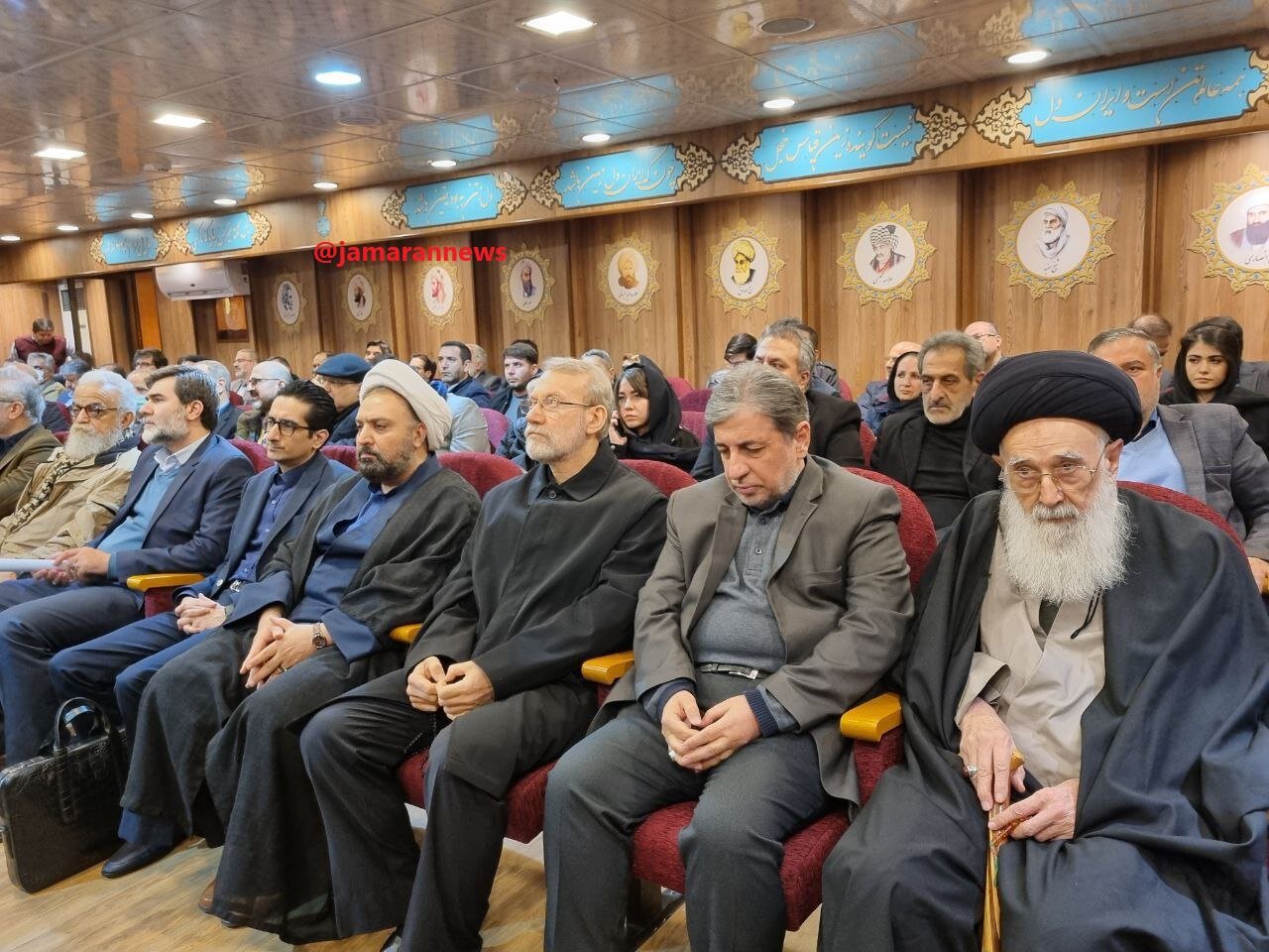 عکسی جدید از علی لاریجانی در یک مراسم تشییع 2