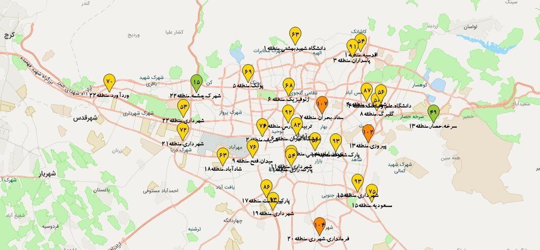 تنفس هوای « مطلوب » برای هشتمین روز متوالی