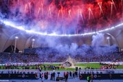 ببینید | آتش‌بازی و نورپردازی زیبای استادیوم «اول پارک» شهر ریاض