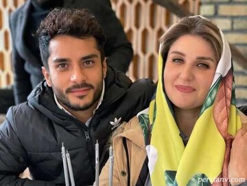 عکس | ست رنگ لباس ساعد سهیلی با همسرش گلوریا