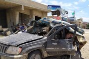 ببینید | حمله پهپادی به یک خودرو در مرز عراق و سوریه