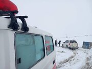 نجات ۱۵ نفر از برف و کولاک محور تکاب - شاهین‌دژ