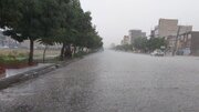 ببینید |‌ بارش تگرگ در شهر جدید سهند