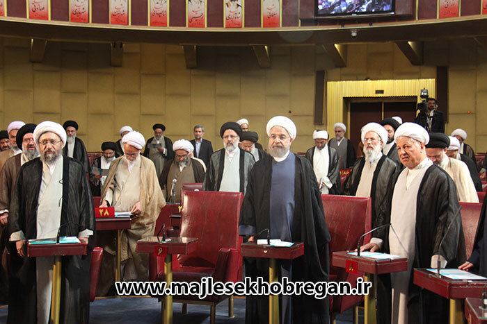 ۳ عکس ماندگار از آیت الله هاشمی و حسن روحانی در صحن مجلس خبرگان