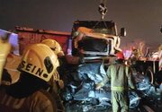تصادف زنجیره‌ای ۴۰ خودرو در آزادراه زنجان ـ قزوین/ تعداد کشته‌ها و مصدومان اعلام شد