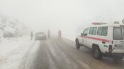 امدادرسانی به ۲۱۰ نفر در برف و کولاک شهرستان کوهرنگ