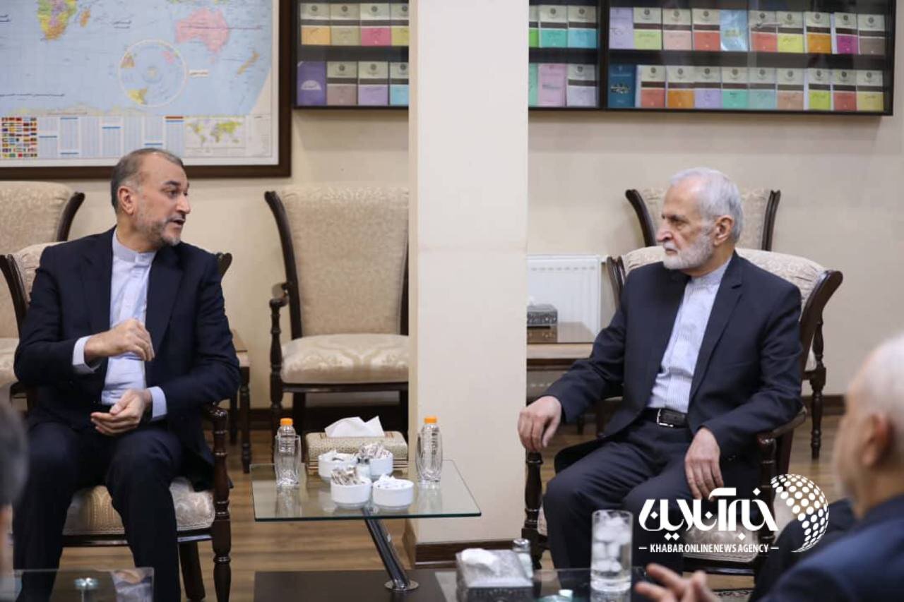 تصاویر | دیدار وزیر امور خارجه به همراه وزرای امور خارجه سابق جمهوری اسلامی ایران با دکتر علی اکبر ولایتی
