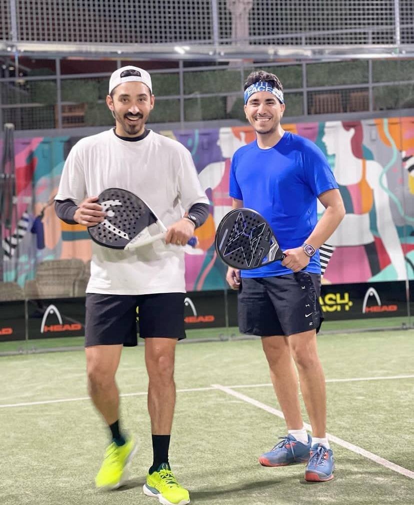 عکس‌| ورزش جدید رضا گوچی در جزیره لاکچری امارات