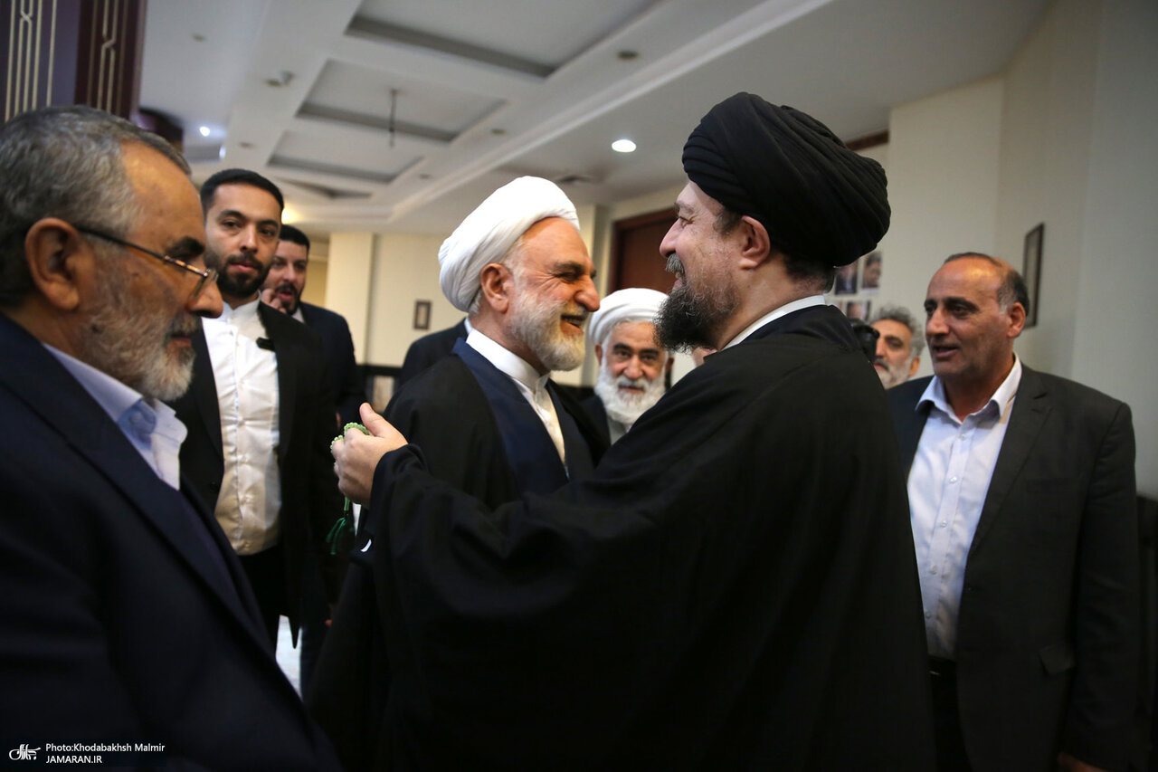 خوش و بش سیدحسن خمینی با محسنی اژهای +عکس