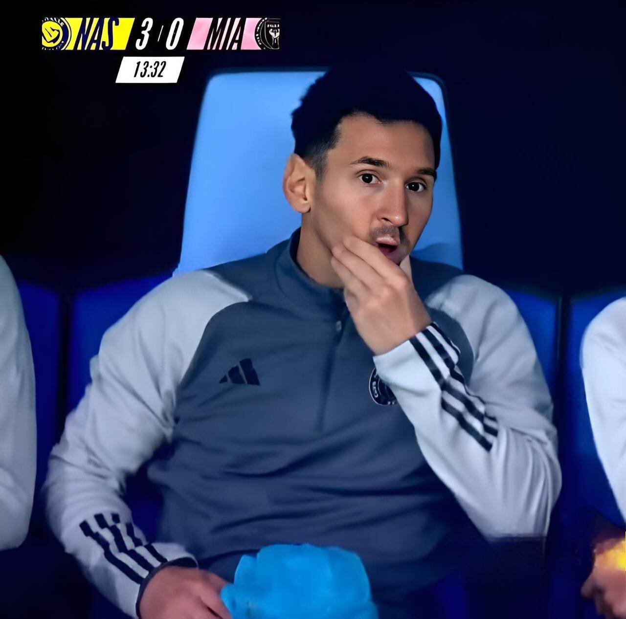 عکس| ذوقزدگی رونالدو و بهت مسی از نمایش طوفانی النصر