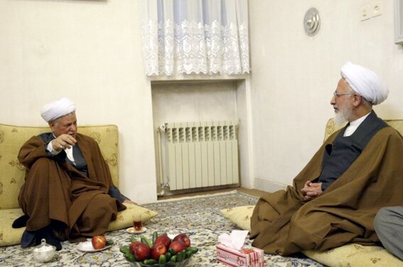 دیدار هاشمی رفسنجانی با ۳ مرجع تقلید شیعیان +عکس