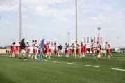 تصاویری از آخرین تمرین ایران پیش از بازی با ژاپن