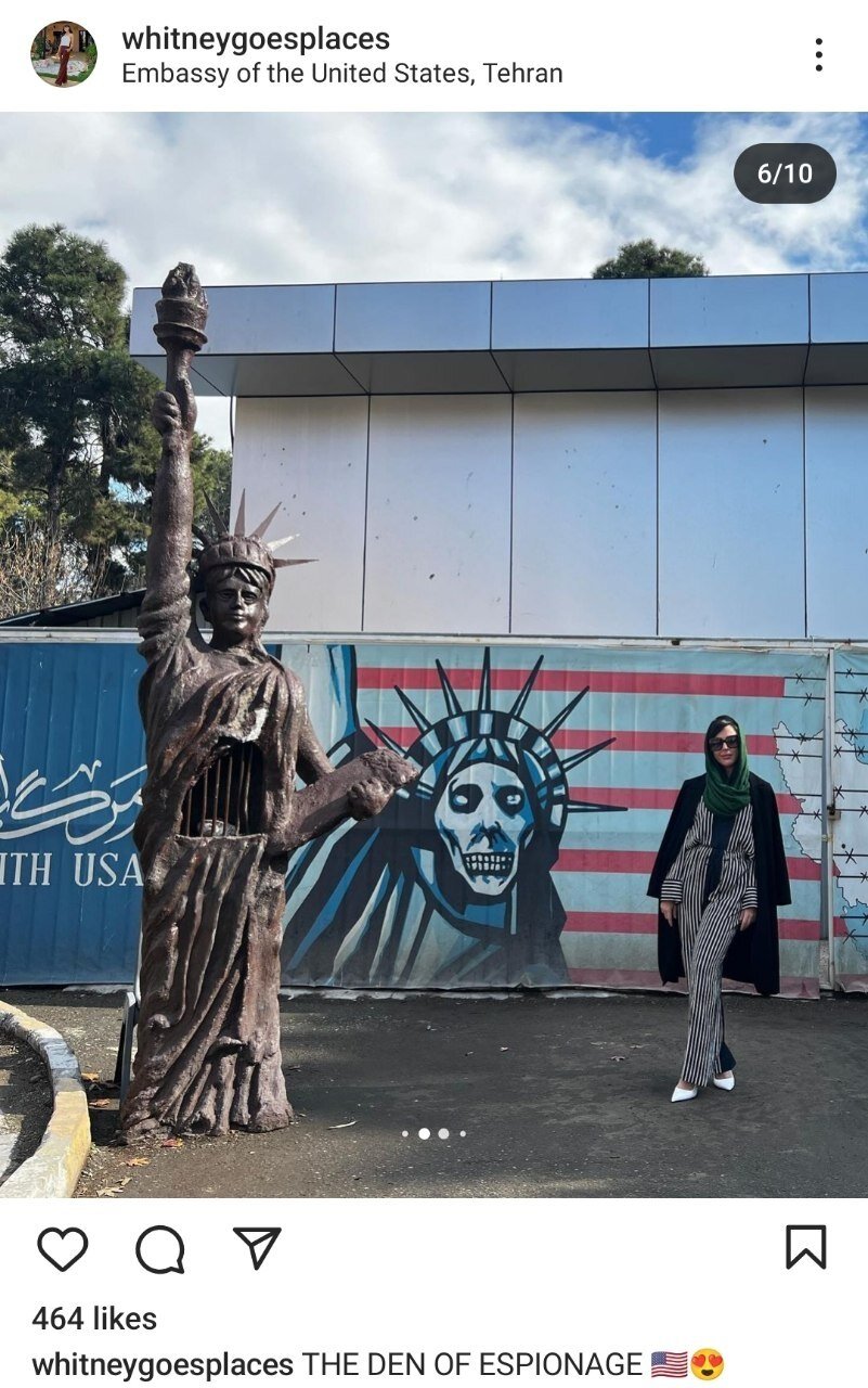 عکس‌های جدید و عجیب ویتنی رایت در تهران