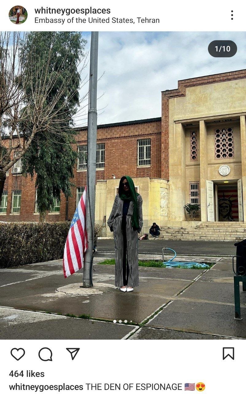 عکس‌های جدید و عجیب ویتنی رایت در تهران