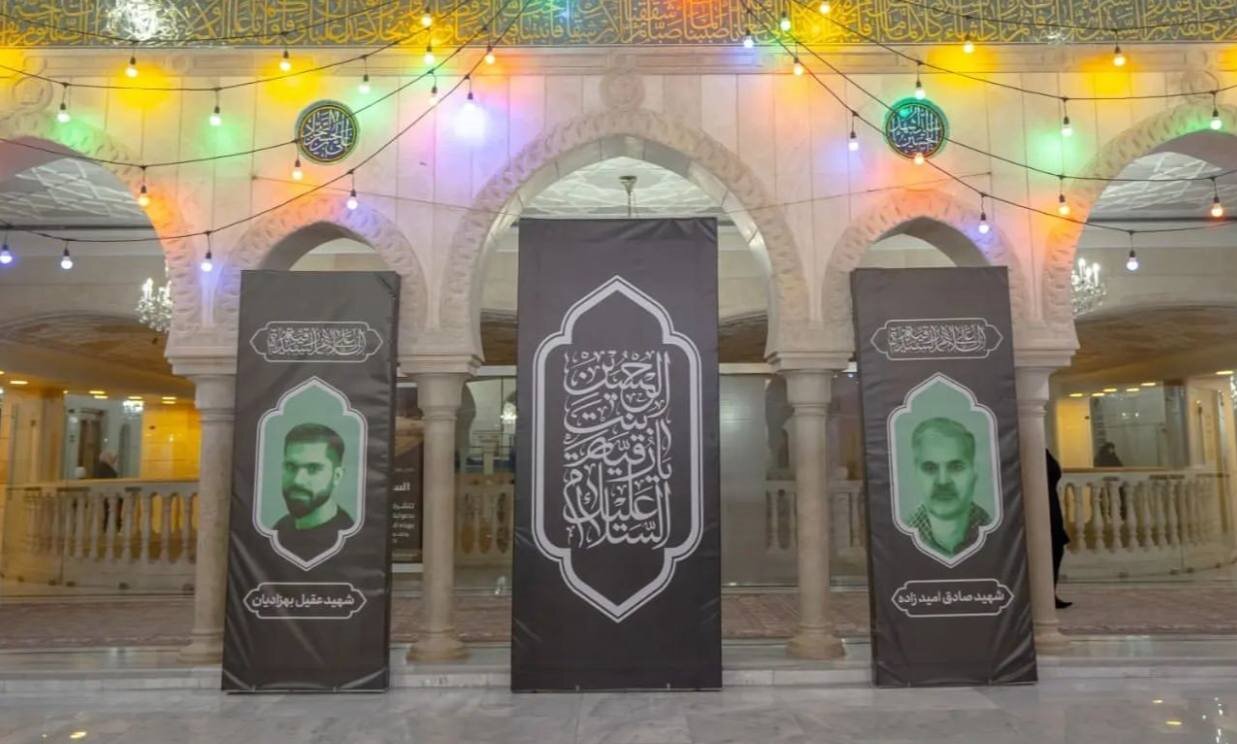 برگزاری مراسم چهلم شهید سیدرضی در سوریه +عکس