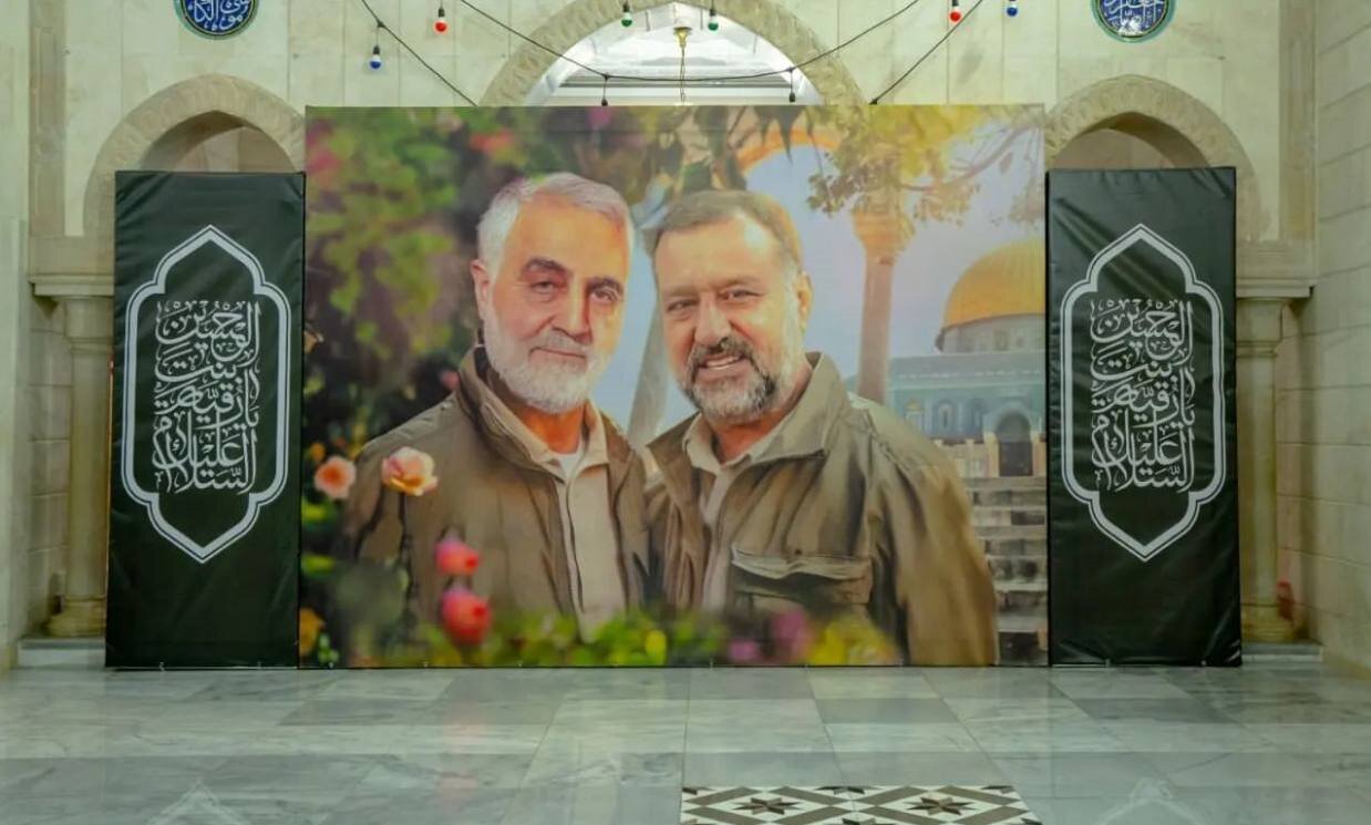 برگزاری مراسم چهلم شهید سیدرضی در سوریه +عکس