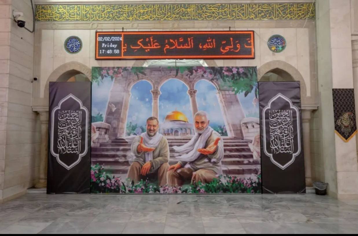 برگزاری مراسم چهلم شهید سیدرضی در سوریه +عکس