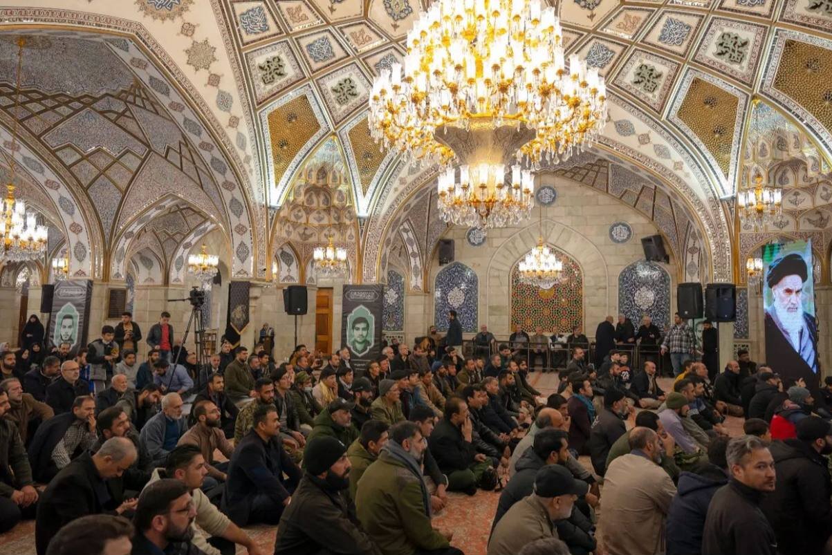 برگزاری مراسم چهلم شهید سیدرضی در سوریه +عکس