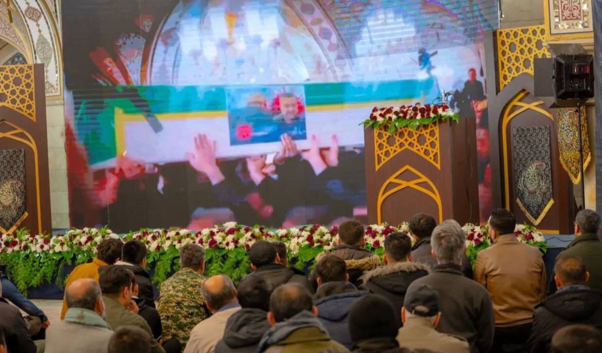 برگزاری مراسم چهلم شهید سیدرضی در سوریه +عکس