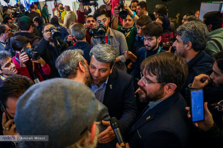 بازدید محمد خزاعی رییس سازمان سینمایی از خانه چهل‌ودومین جشنواره فیلم فجر