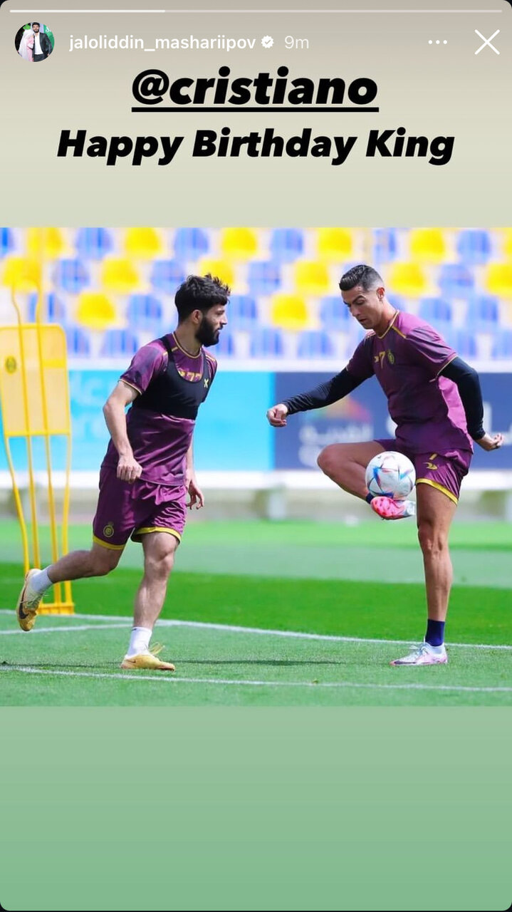 عکس| پیام جالب یک استقلالی برای کریستیانو رونالدو