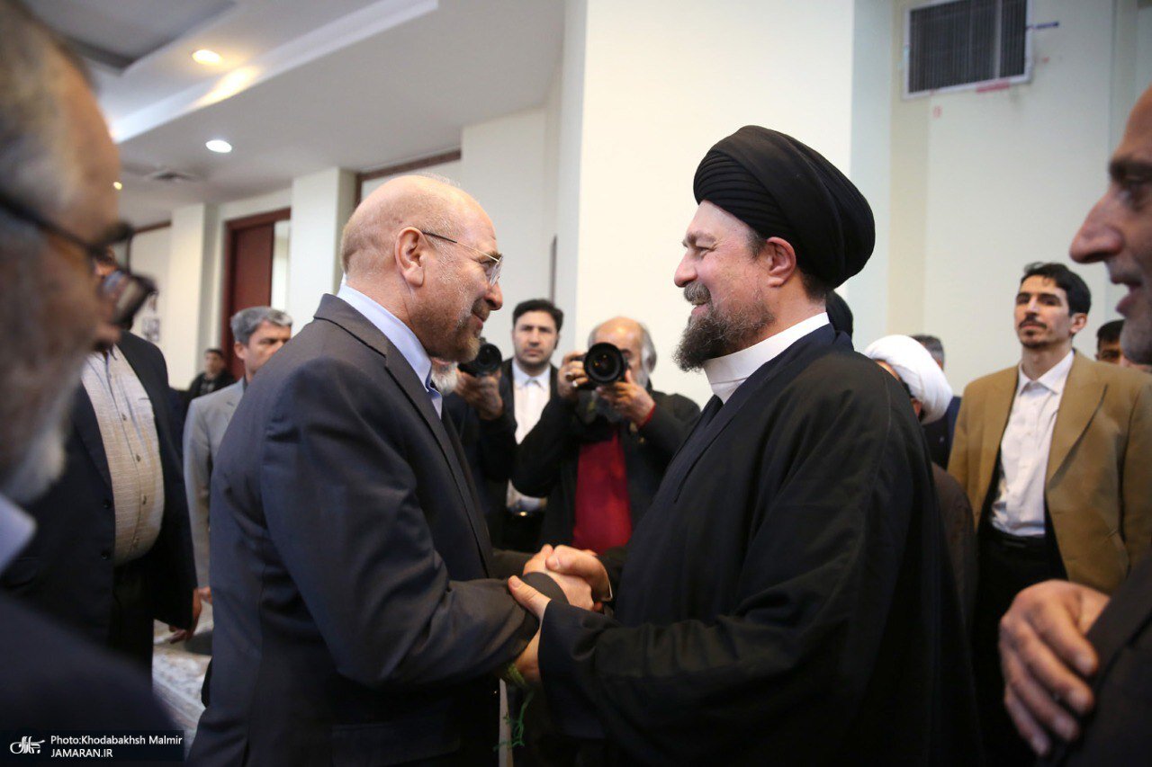 گفتوگوی نماینده زن مجلس با سیدحسن خمینی/ قالیباف در مرکز توجه قرار گرفت +عکس