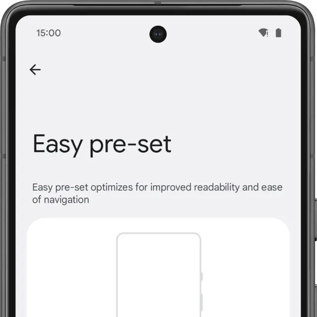 قابلیت Easy Pre-Set اندروید