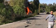 ببینید | لحظه حمله پهپادی به یک خودرو و ترور در جنوب لبنان توسط اسرائیل